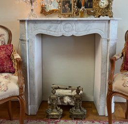 Vintage Carera Marble Mantle