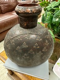 Metal Copper Colored Vase