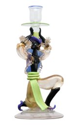 Seguso Murano Jeanie Glass Candle Stick