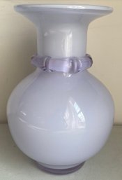 Blown Glass Lavender Vase