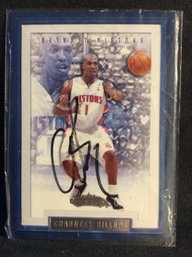 2002-03 Fleer Showcase Chauncey Billups Autographed Card - K