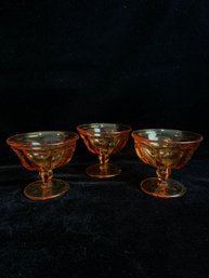 Orange Stemmed Glasses