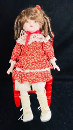 Doll With Red Dress