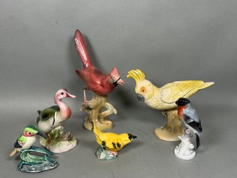 Bird Figurines Including Stangl, Rosenthal, Brad Keeler
