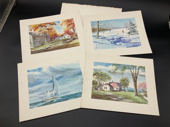 Vintage Watercolor Prints