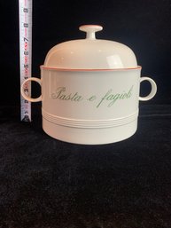 Pasta E Fagioli Lidded Bowl