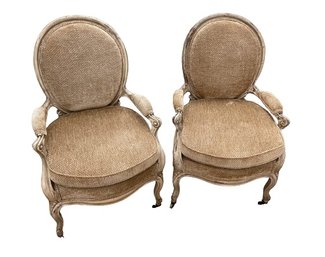 Pair Of Louis XV Bergres Chairs