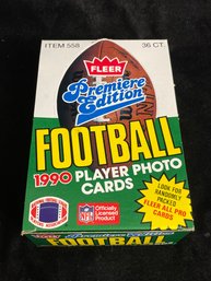 Fleer Premium Edition Box Of Football Trading Cards