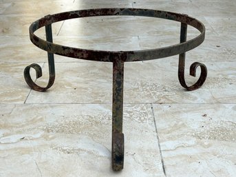 A Vintage Wrought Iron Plant Stand