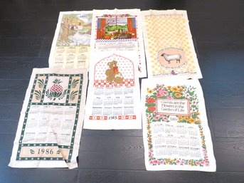 Lot Of Vintage Tea Towels Sheep Farm