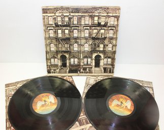 Led Zeppelin Physical Graffiti Double Album On Swan Song Records Original Cutout Cover