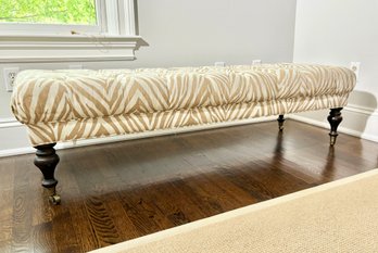 Williams Sonoma Home Faux Zebra Bench