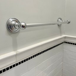 A Chrome Finish Towel Bar - Bath 1