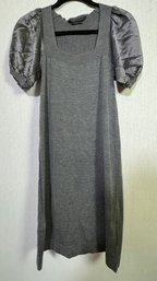 BCBG MAXAZRIA Grey Dress Silk, Cotton & Cashmere Size XS