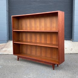 Mid Century Walnut Bookshelf With Adjustable Shelves