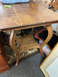 Antique Square Table With Lovely Legs