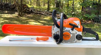 A Stihl MS170 Gas Powered Chain Saw