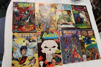 Mixed Comic Book Lot With Spawn Punisher Nam Etc