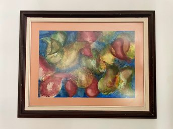 Fruit Still Life, Custom Framed Behind Non-glare Glass