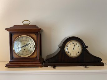Pair Of Mantel Clocks.