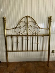 Vintage Metal Gold Bed Headboard