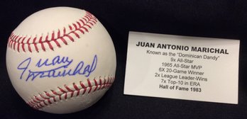 Juan Marichal Autographed Baseball - K