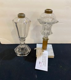 Two Glass Lamps