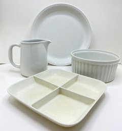 4 Pieces Vintage Arabia From Finland: Pitcher, Casserole & 2 Platters