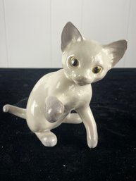 Ceramic Cat Sculpture Figurine