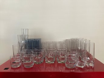 Large Group Of Glasses Different Styles And Sizes