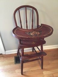 Vintage Wood High Chair