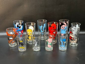 A Fantastic Collection Of Vintage Cartoon Character Tumblers