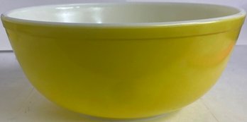 Vintage Large Yellow Pyrex Bowl