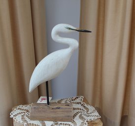 The Painted Bird Decoy By Richard Morgan, The Snowy Egret