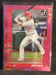 2021 Panini Donruss Elite Series Mike Trout Pink - K