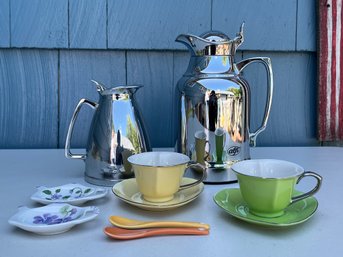 Coffee Pots, Cups & Saucers & Stirrers