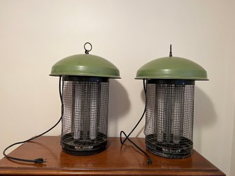 Pair Of Bug Buster Bug Lamps