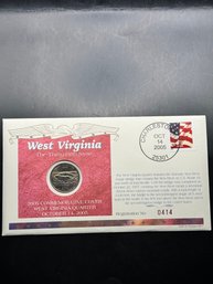 2005 Commemorative Cover West Virginia Quarter