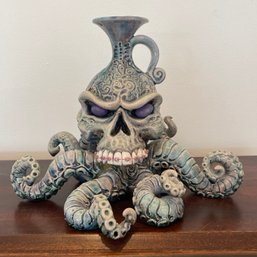 An  Octopus Skeleton Face Jug - By Mitchell Grafton