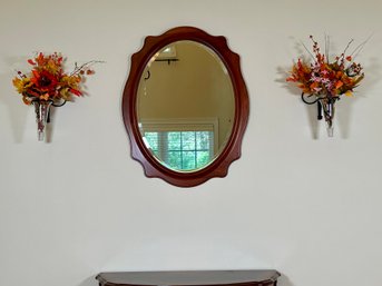 A Beautiful Solid Cherry Wood Mirror