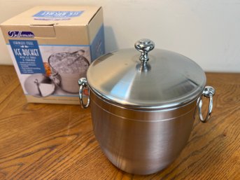 Like-New Stainless Ice Bucket
