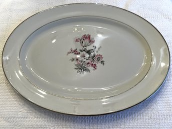 Embassy USA China Platter With Floral Motif