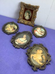 Small Portraits Lot Of 5