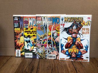 5 Wolverine Comic Books.  Lot 132