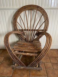 Rustic Real Wood Sitting Chair