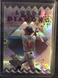 1998 Topps Lords Of The Diamond Chipper Jones Die Cut Insert Card - K