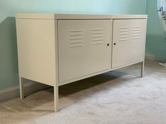 A Fun Locker-style Storage Cabinet In Metal