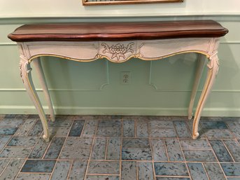 French Provincial Console Table.