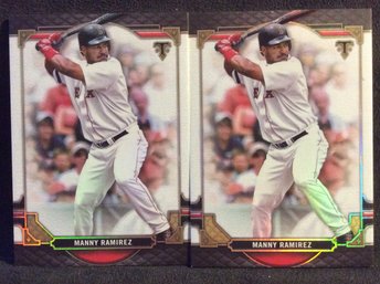 (2) 2022 Topps Triple Threads Manny Ramirez Cards - K