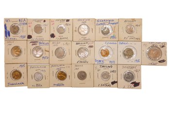 Collection Of Foreign Coins Portugal, Iceland, Spain, Belgium, And More!